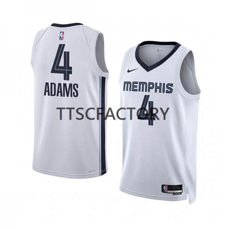 Maglia NBA Memphis Grizzlies Steven Adams 4 Nike 2022-23 Association Edition Bianco Swingman - Uomo